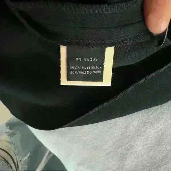 katayone adeli black skirt with slipped the side size 4 - Picture 6 of 6